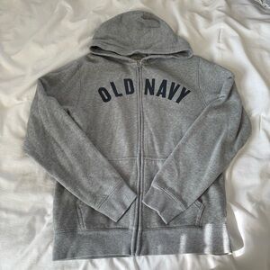 Old Navy Men's Zip-Up Gray Sweater